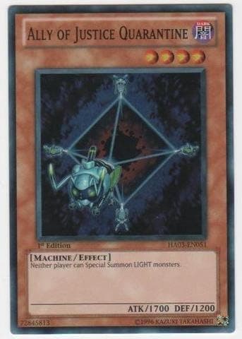 Yu-Gi-Oh! - Ally of Justice Quarantine (HA03-EN051) - Hidden Arsenal 3-1st Edition - Super Rare