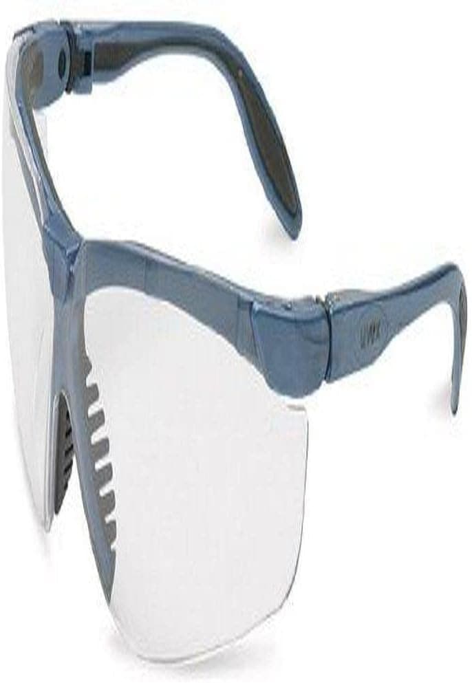 Honeywell Ademco Uvex S3720X Genesis Slim Safety Eyewear, Blue Gray Frame, Clear UV Extreme Anti-Fog Lens