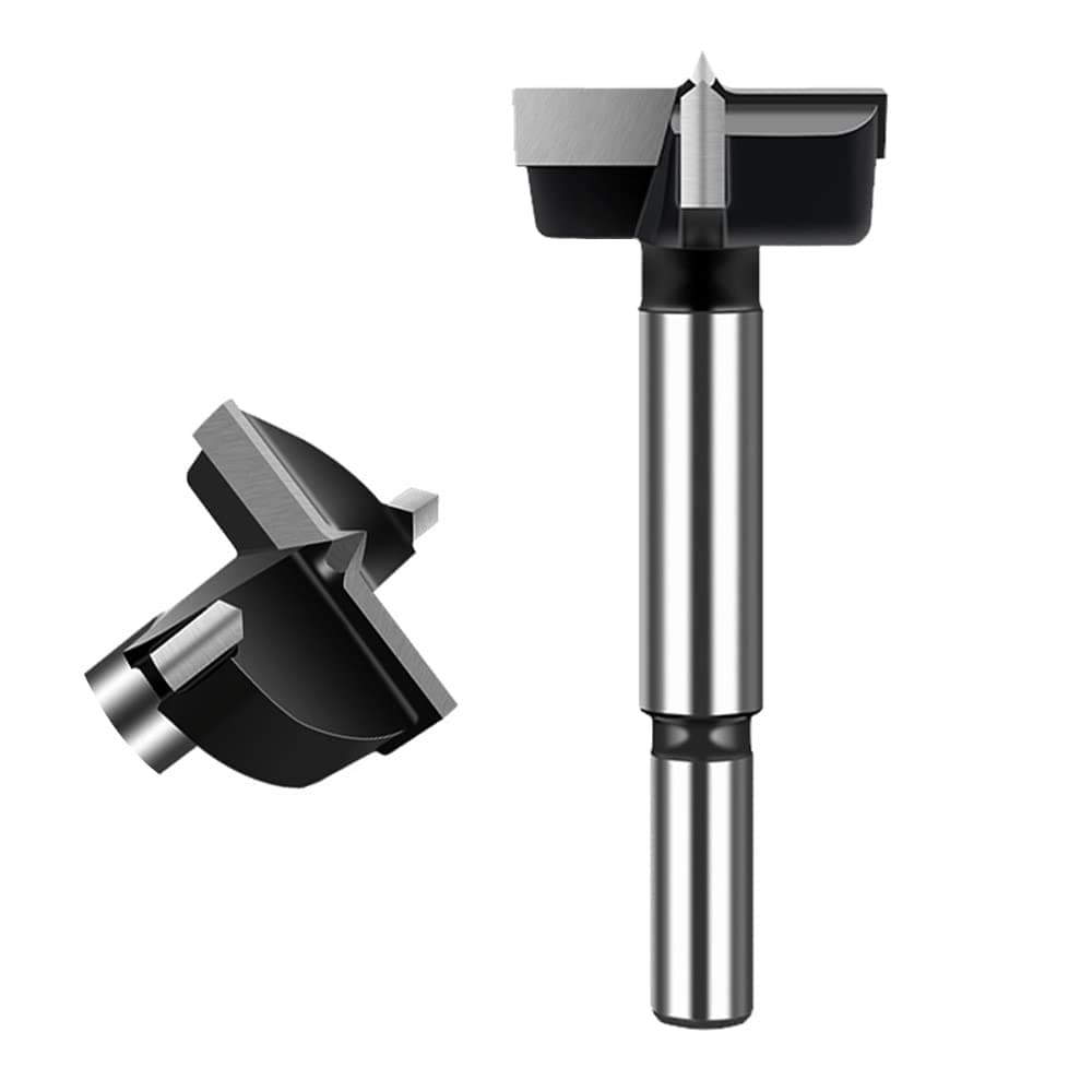 ASNOMY 1-3/8 Inch Forstner Drill Bit, Carbide Tipped Forstner Bit for Hard Wood, Wood Drilling Hole Saw Set Woodworking Hinge Cutter Tool Kits for Wood Plastic Plywood