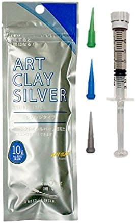 Art Clay Silver syringe type 10g (with three nozzle) A-281 (japan import)