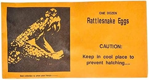 Rhode Island Novelty Joke Rattlesnake Egg Envelopes, One Dozen per Order
