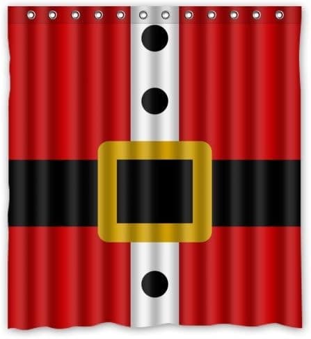 Funny Santa Claus Shower Curtain - New Top Merry Christmas Santa Claus Bathroom Shower Curtains Polyester Waterproof 66 Wide x 72 High