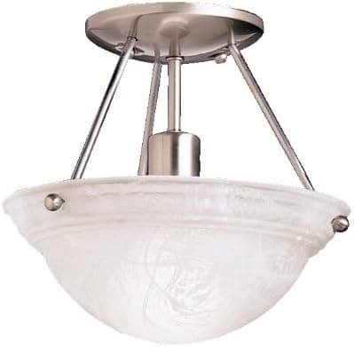 Kichler 3121NIA Semi Flush Ceiling Light, Brushed Nickel