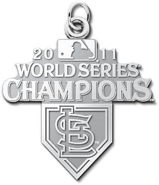 MLB St. Louis Cardinals 2011 World Series Championship Sterling Silver Charm by LogoArt®