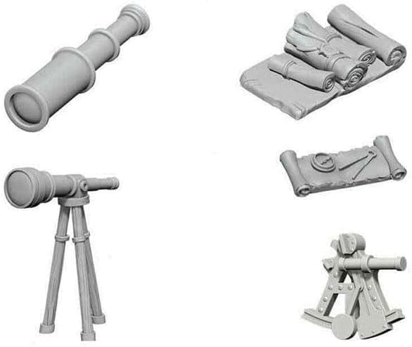 WizKids Deep Cuts Unpainted Miniatures Terrain: Wave 5: Navigators Pack