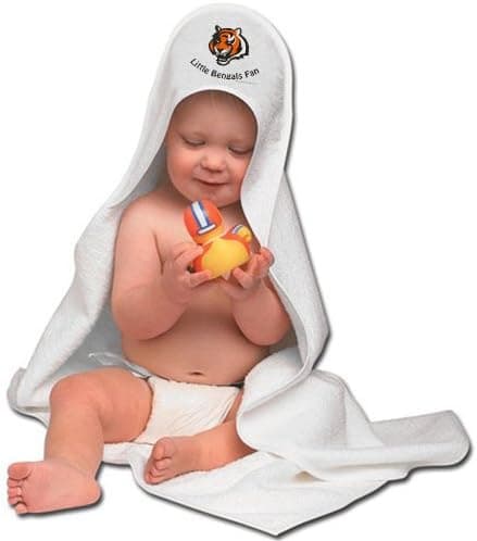 NFL Cincinnati Bengals White Hooded Baby Towel