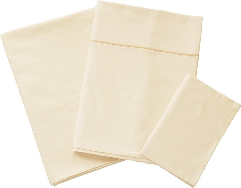 EMOOR Japanese Futon Cover Set PRESSO (Mattress & Comforter Zip Cover and Pillowcase) Twin/Twin-Long Size (Ivory), Zipper-Closure, Made inJapan 100% Cotton Tatami Floor Sleeping Mat Bed Linen