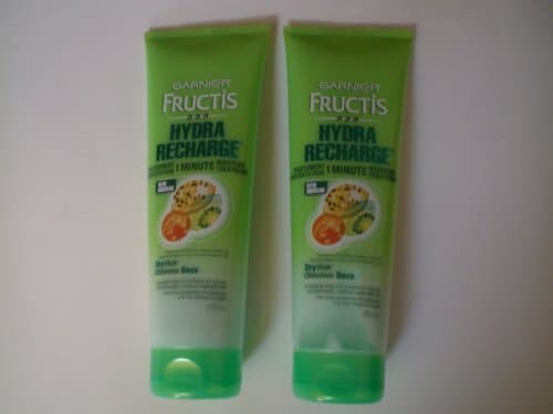 (2-pack) Garnier Fructis Hydra Recharge 1 Minute Moisture-plenish Treatment for Normal to Dry Hair, 8.5 Fluid Ounce