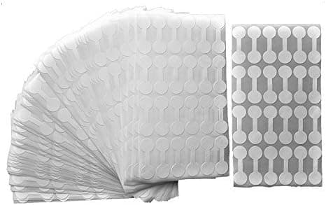 1000 Pieces Jewelry Repair, Price and Indentification Tags/Tyvek Self Adhesive Rectangle/Dumbbell/Barbell Jewelry Price Tags (Short - 35 x 12mm, White)
