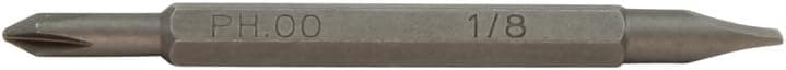 Klein Tools 13392 Replacement Bits for 4-in-1 Electronics Screwdrivers, #00 Phillips and 1/8-Inch Slotted