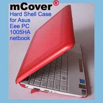 mCover Hard Shell Protector Case for Asus Eee PC 1005 Series (1005HA / 1005PE / 1001P) Netbook - RED