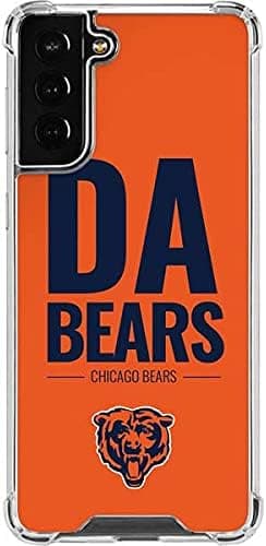 Skinit Clear Phone Case Compatible with Galaxy S21 Fan Edition - Officially Licensed NFL Chicago Bears Team Motto Design