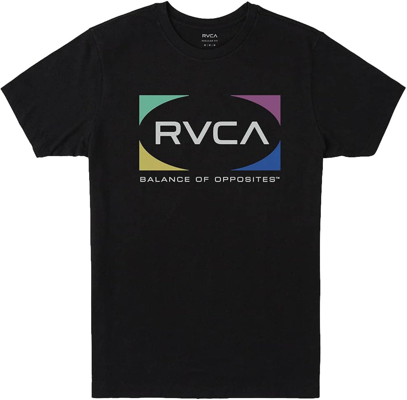 RVCA Men's Quad Short Sleeve Crew Neck T-Shirt