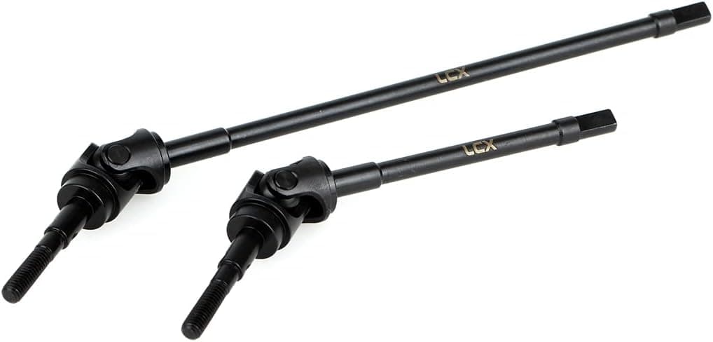 LCX 1/10th RC Crawler Car Hardened Steel CVD Front Drive Shaft AR60 OCP Universal Axle Set for Axial Wraith RR10 90048,Upgrades Parts Accessories