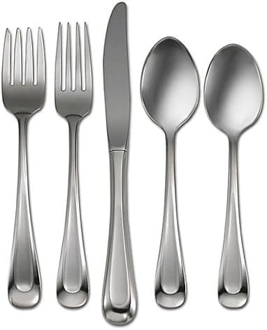 Oneida Satin Sand Dune 77-Piece Flatware Set, Service for 12