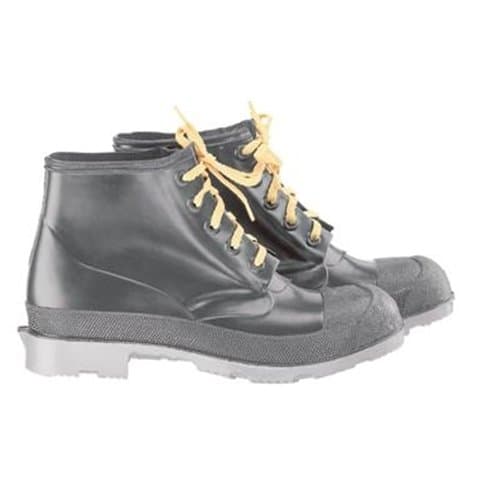 Bata Shoe 86104-11 Onguard Industries Size 11 Black 6'' Polyblend PVC and Polyurethane Chemical Resistant Workshoes with Cleated Outsole, Steel Toe and Removable Insole, 15.34 fl. oz, 6" x 11" x 1"