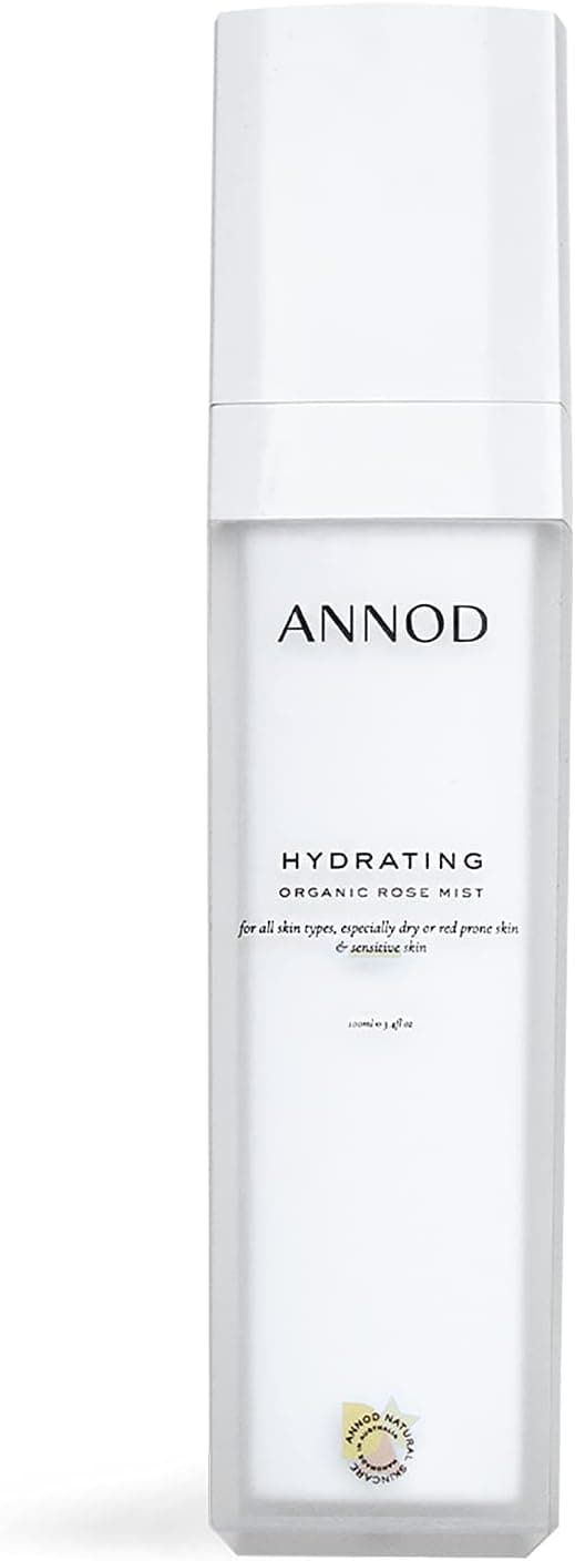 Annod Natural Skincare, Hydrating Organic Rose Mist, Calming Mist Toner with Purifying Botanicals 100ml
