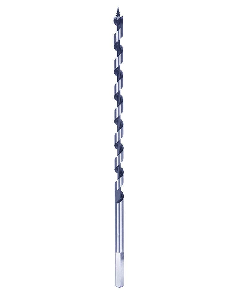 Wood Auger Bits 1/4 in. x 9 in. Screw Point Hex Shank for Wood Deep Hole Drilling