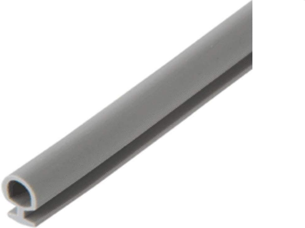 Grey Vinyl Bulb Seal Weatherstrip - 10FT Long