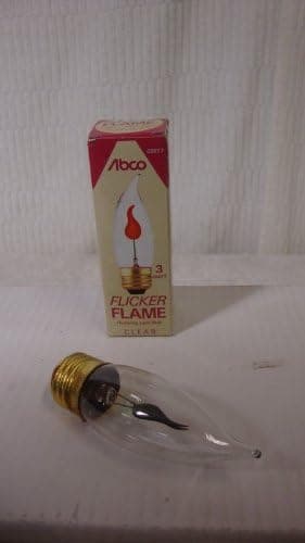 Westinghouse 03657 - 3CA10/FLK/DECOR - 3 Watt Flicker Flame DecorLite Decorative Light Bulb, Medium Base