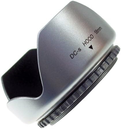 Mennon DC-s 58 Screw Mount 58mm Flower Lens Hood, Silver