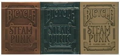 Bicycle Steampunk Playing Cards Collection 3 Deck Set