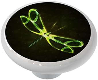 Gotham Decor Dragonfly Glow Ceramic Drawer Knob