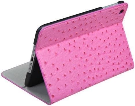 Asmyna My Jacket Case for iPad mini, Hot Pink Ostrich Leather (IPADMINIMYJK788WP)