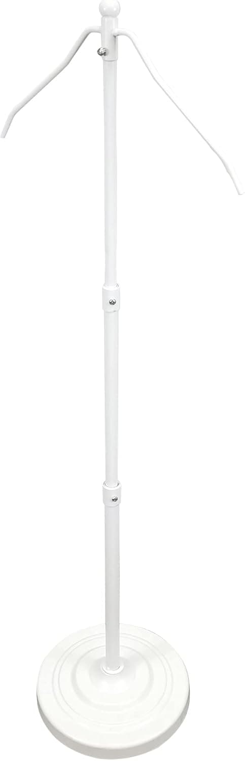 FixtureDisplays® White Garment Hanger Stand Floor Counter Jacket Blouse Sweater Shirt Display Adjustable Height 25-50" 16907-1PK-NF