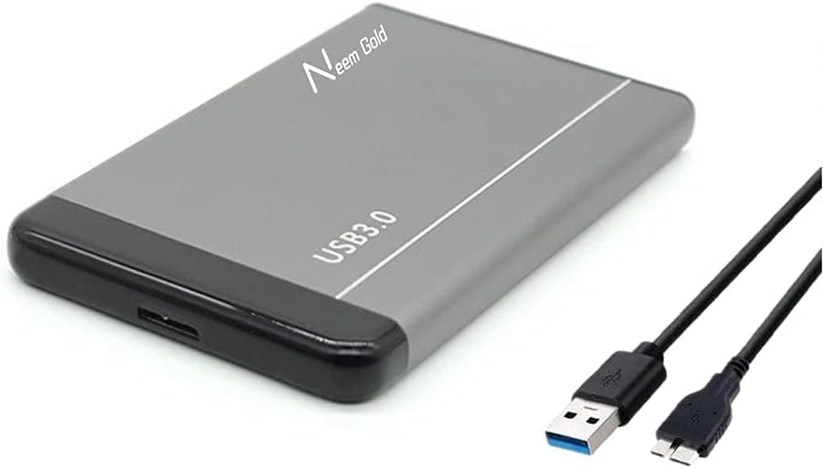 U&D 320GB 2.5in Portable External Hard Drive USB3.0 Mobile HDD Storage Compatible for PC, Desktop, Laptop,Mac, MacBook, Chromebook, Xbox One, Xbox 360, PS4 (320GB, Grey) (Renewed)