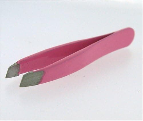 2" Mini TWEEZERS SLANTED Solid/Classic design - Color PINK
