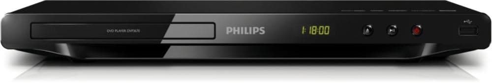 Philips DVP3670 Multi Region Free DVD Player with High Speed USB, DivX Ultra, MP3 and RMVB