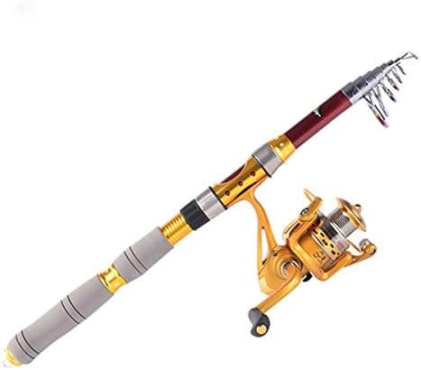 EverTrust(TM)Hybrid carbon Pesca 2.1M 6.89FT Portable Telescope Fishing Rod Travel Spinning Fishing Pole