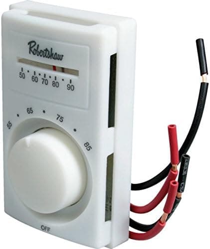 ROBERTSHAW 802 Line Voltage Thermostat with Double-Pole Single-Throw Switch Heat Only