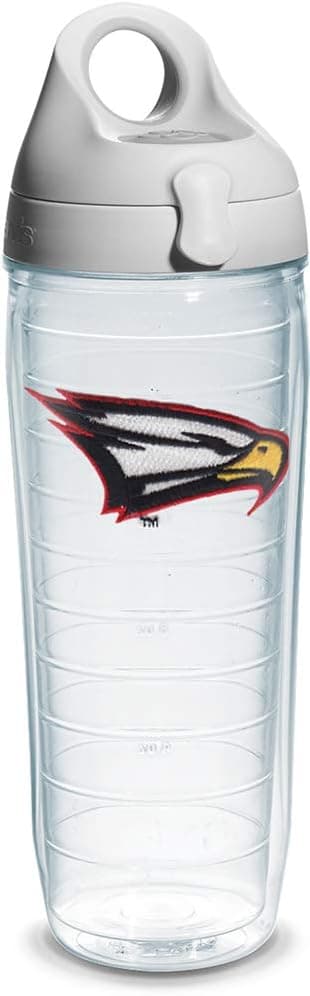 Tervis Polk State College Eagles Made in USA Double Walled Insulated Tumbler, 24oz Water Bottle - Gray Lid, Emblem