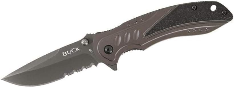 Buck Knives 0865 Trigger Serrated Tactical Folding Knife with Clip