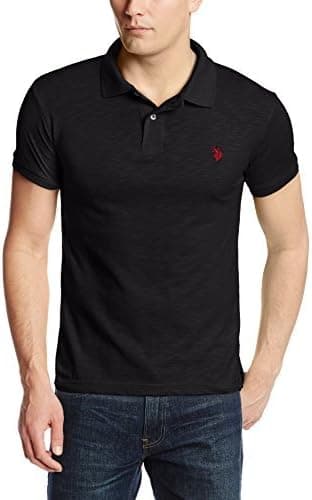 U.S. Polo Assn. Men's Slim-Fit Cotton Slub Polo Shirt