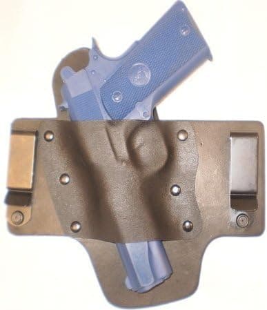 Kahr CW9 With Crimson Trace Laserguard Left Hand Pro Carry Hybrid Tuckable Gun Holster
