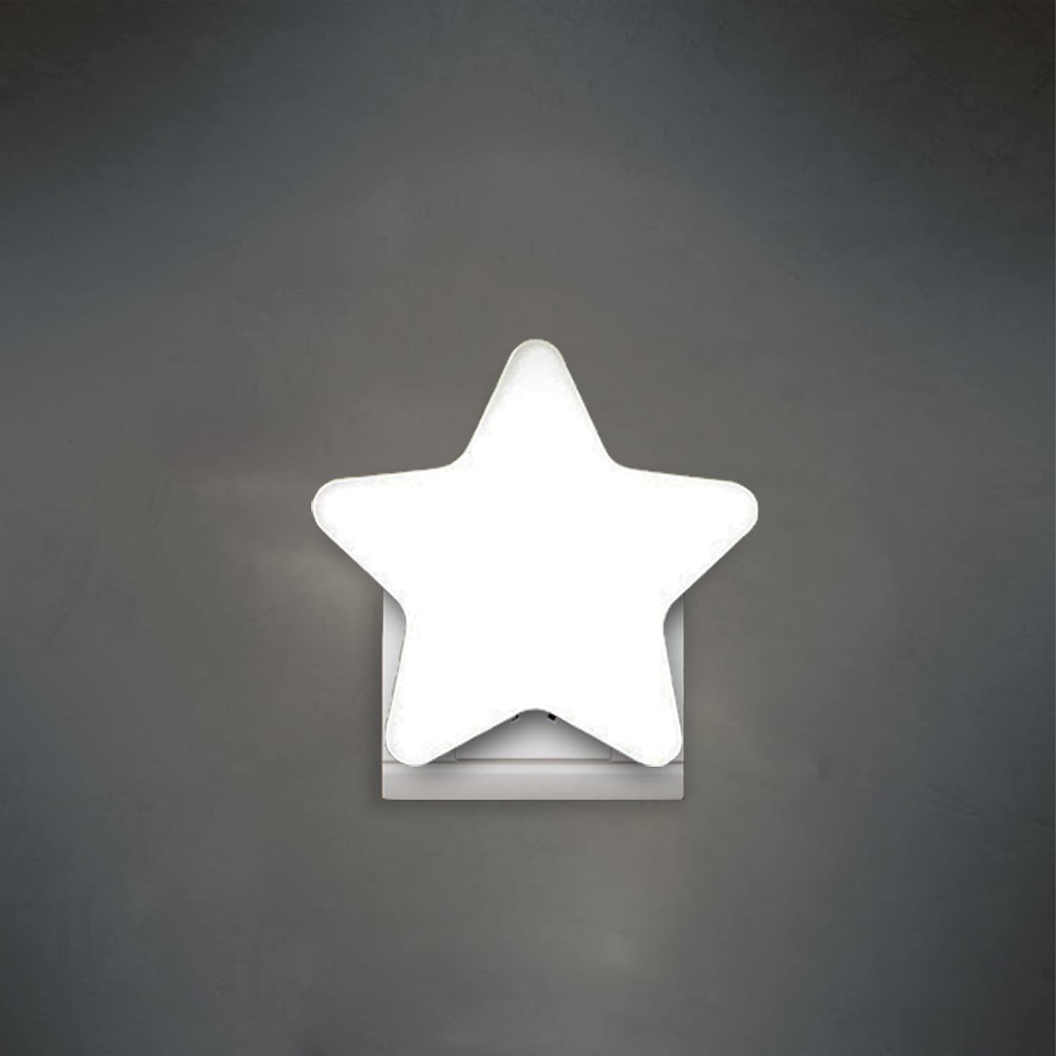 Star Sensor LED Night Light, Children's Plug-in Wall Light Night Light, Cute Night Light, Dusk to Dawn Sensor, Soft Light Mini Light, Wall Decorations, Gifts, Children's Nursery, Corridor, Kitchen