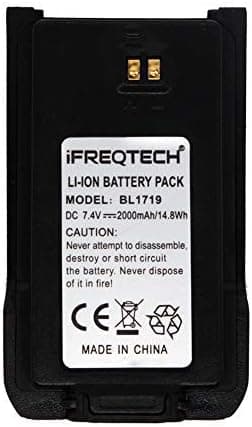 IFREQTECH BL1719 Battery for Hytera HYT TC-508 TC-518 TC-580 TC- 446S TC-510 TC-585 TC-500S 2000mAh Li-Ion
