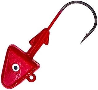 Shad Jig Head 3/8oz Hook 2/0 12 Packs Red 60 Pieces