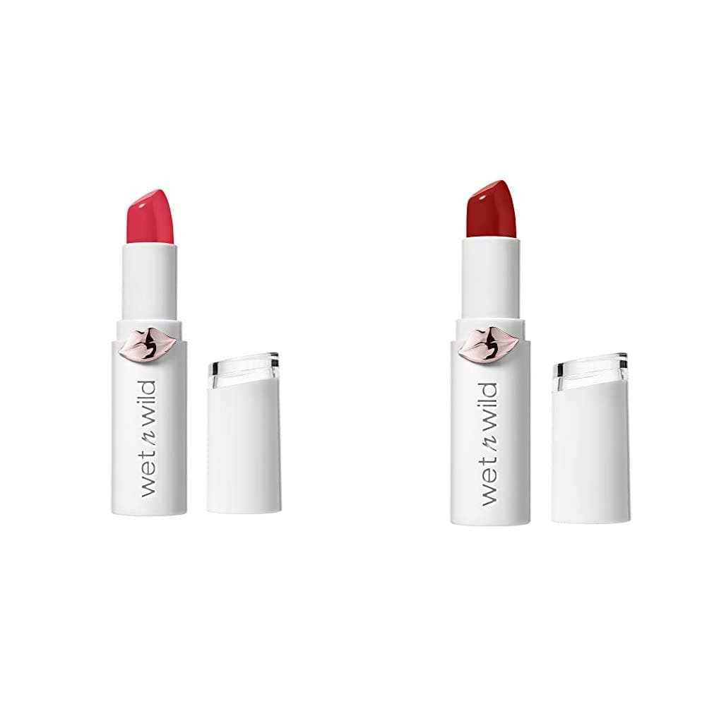 wet n wild Mega Last High-Shine Lip Color, Strawberry Lingerie with Mega Last High-Shine Lip Color, Fire-Fighting