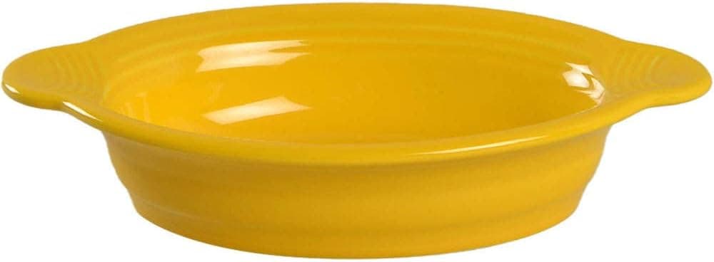 Homer Laughlin 9" x 5" Individual Oval Casserole, Daffodil