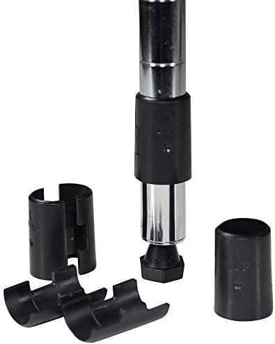 Apollo Hardware 7/8 inch Shelf Clips/Split Sleeves, Black(7/8" & 22.2mm Diameter Post Size) (4)