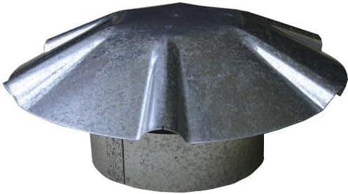 Speedi-Products EX-RCGU 12 12-Inch Diameter Galvanized Umbrella Roof Vent Cap