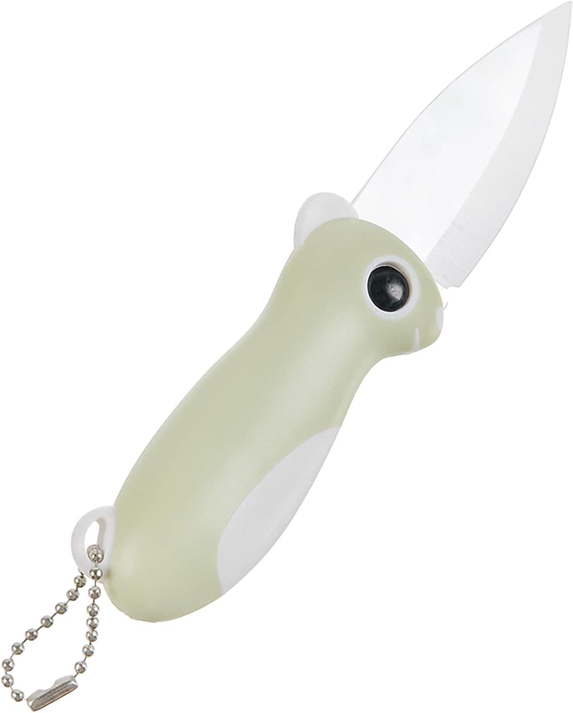 Hidoer Ceramic Paring Knife, Pocket Knife Folding Knife, Super Sharp Blade only 2.3 inch, Fruit Peeling Vegetable Cutting, Easy-to-Carry (green)