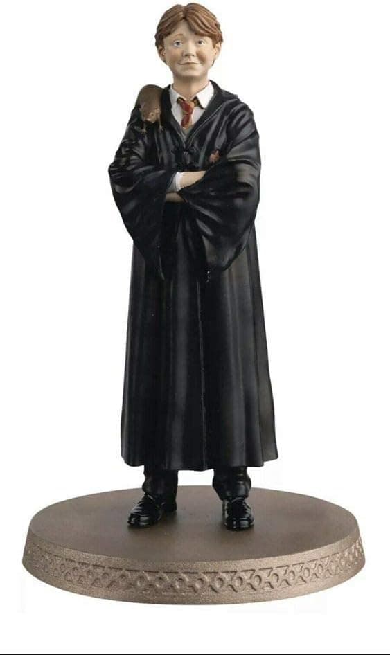 Eaglemoss Harry Potter's Wizarding World Figurine Collection: Ron Weasley with Scabbers Figurine