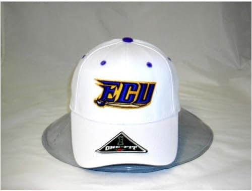 East Carolina Pirates White Fit Stretch Cap from Top of the World