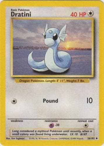 Dratini - 26/102 - Uncommon - Unlimited Edition