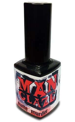 Matte Black Nail Polish, Matte Is Murder - (Manko Attack Label Art)